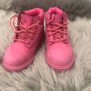 Pink Timberlands